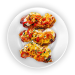 Baked Potato With Spicy Chicken Mayo 